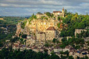 Vue aérienne sur Rocamadour