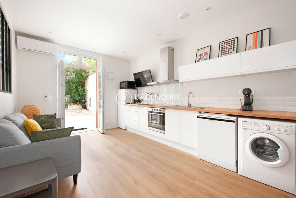 Appartement T3 , 49m² avec terrasse et jardin