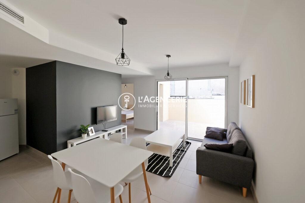 Appartement T2 meublé – terrasse – parking